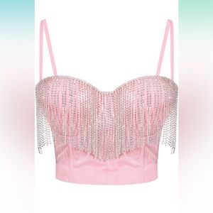 Rhinestone Diamond Top